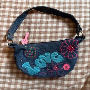 *rare* zoey 101 family channel denim purse